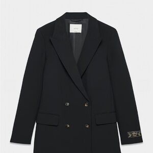 Wilfred Black Double-Breasted Blazer